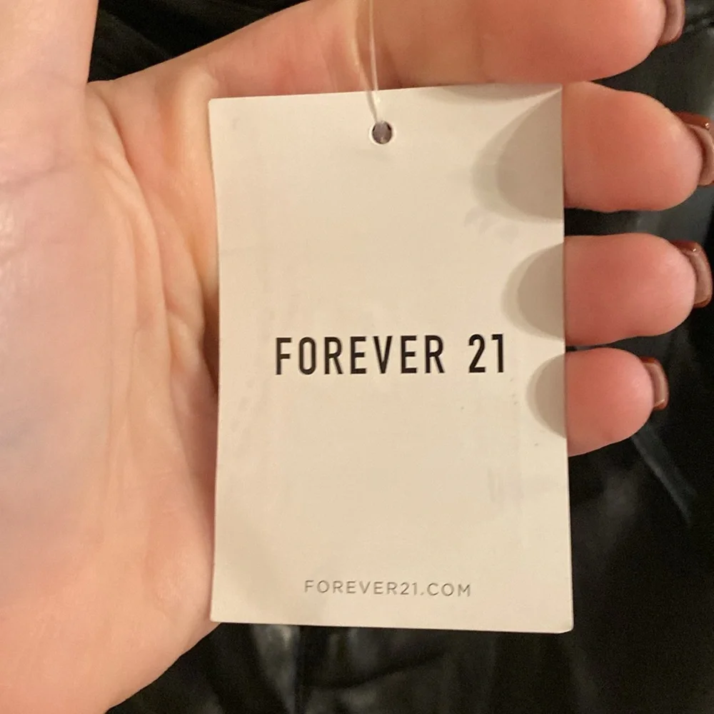 NWT vegan leather shorts from Forever 21 - never worn - Picture 3 of 6